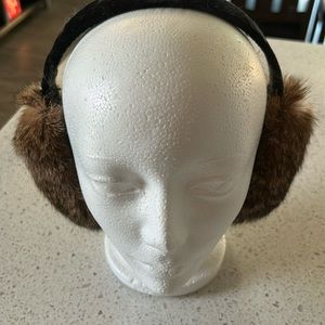 Jones New York real fur Ear Muffs. Last one